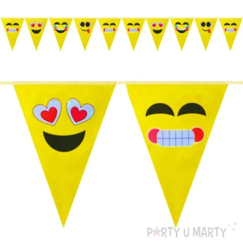 baner flagi emotki zolty partypal 300 cm