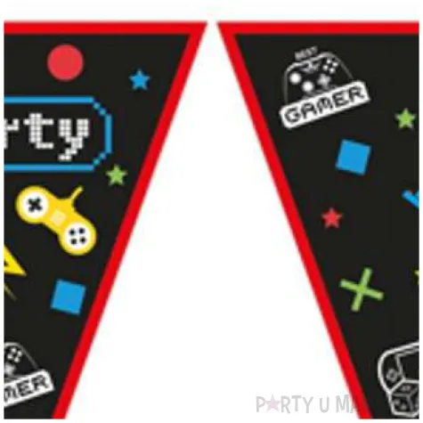 baner flagi gaming party procos 230 cm