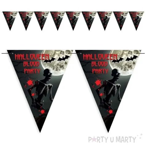 baner flagi halloween blood party 3 6 m