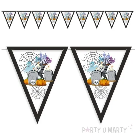 baner flagi halloween i mroczne tajemnice 3 6 m