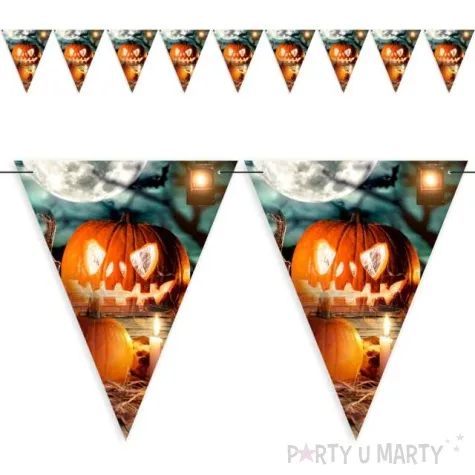 baner flagi halloween i straszna dynia 3 6 m