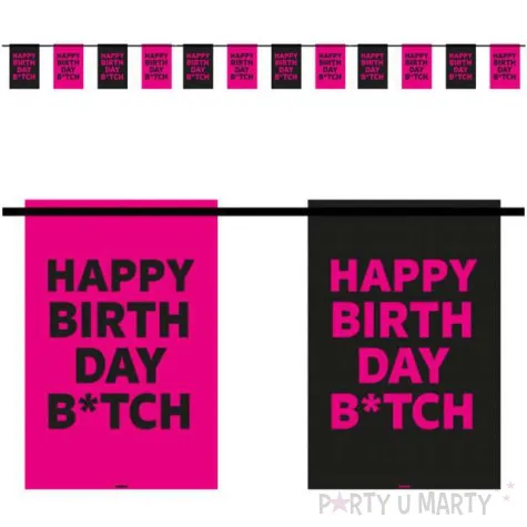 baner flagi happy birthday bitch folat 600 cm