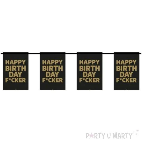 baner flagi happy birthday fucker folat 600 cm