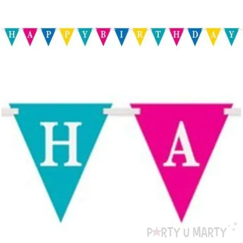 baner flagi happy birthday unique 274 cm