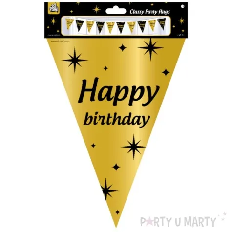 baner flagi happy birthday urodziny classy party 10m pd party