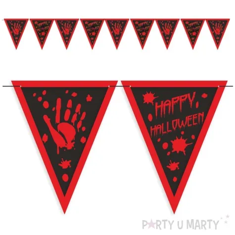 baner flagi happy halloween we krwi czarne 3 6 m