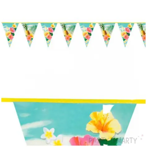 baner flagi hawaje kwiaty i ananasy boland 6 m