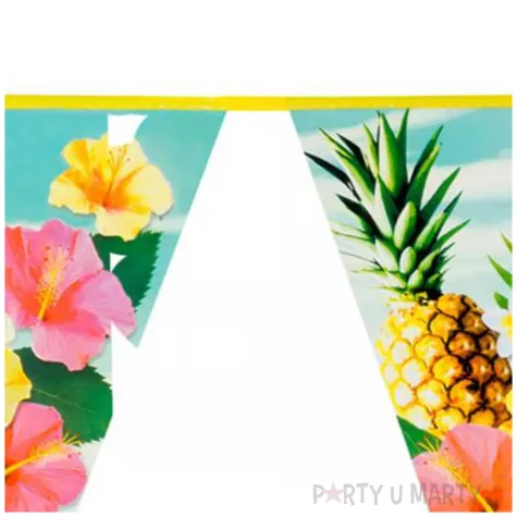 baner flagi hawaje kwiaty i ananasy boland 6 m