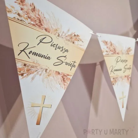 baner flagi i komunia swieta boho 3 6 m