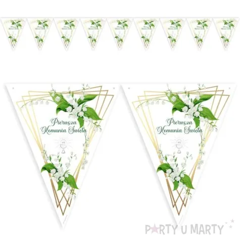 baner flagi i komunia swieta konwalie 3 6 m