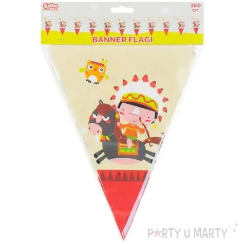 baner flagi indianskie party godan 360 cm