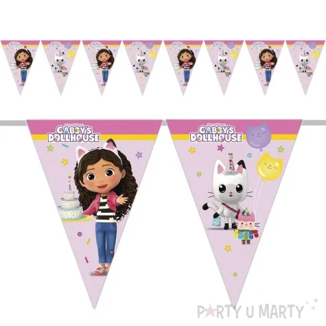 baner flagi koci domek gabi gabbys dollhouse procos 230 cm