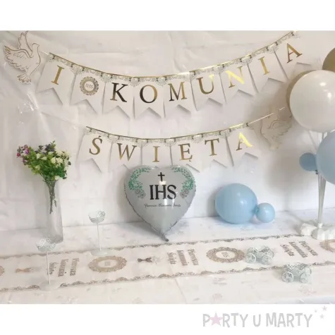 baner flagi komunia swieta golebie zloty jix 3 m