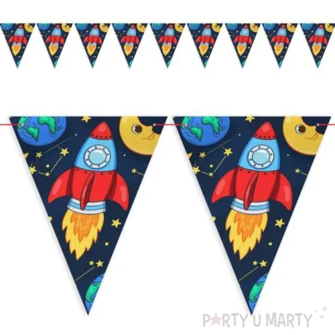 baner flagi kosmiczna rakieta 3 6 m