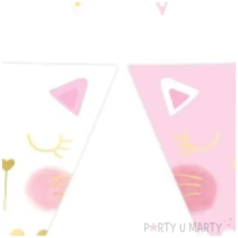 baner flagi kotek rozowy godan 200 cm