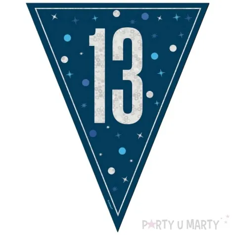 baner flagi liczba 13 granatowy unique 2 74 m