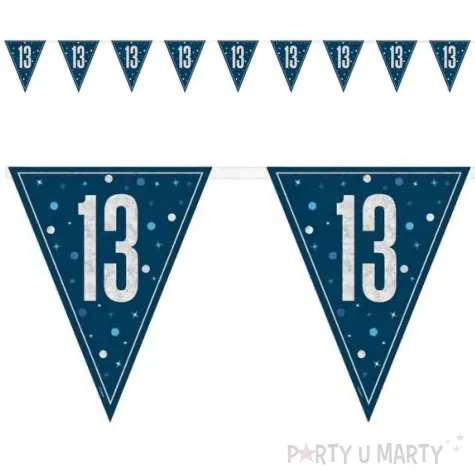 baner flagi liczba 13 granatowy unique 2 74 m