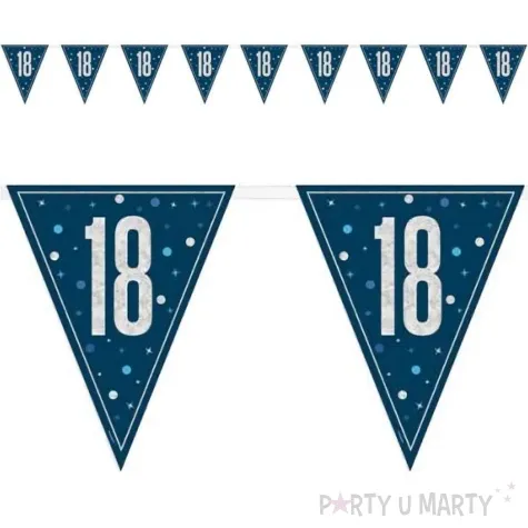 baner flagi liczba 18 granatowy unique 2 74 m