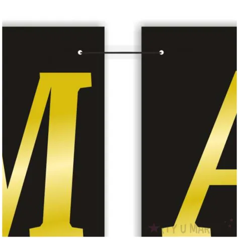 baner flagi matura 2025 czarno zloty 2 5 m