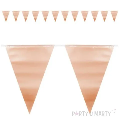 baner flagi metaliczny rozowo zloty folat 600 cm