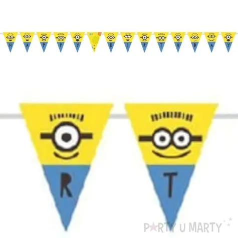 baner flagi minionki happy birthday amscan 330 cm