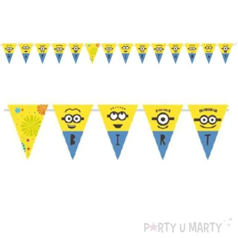 baner flagi minionki happy birthday amscan 330 cm