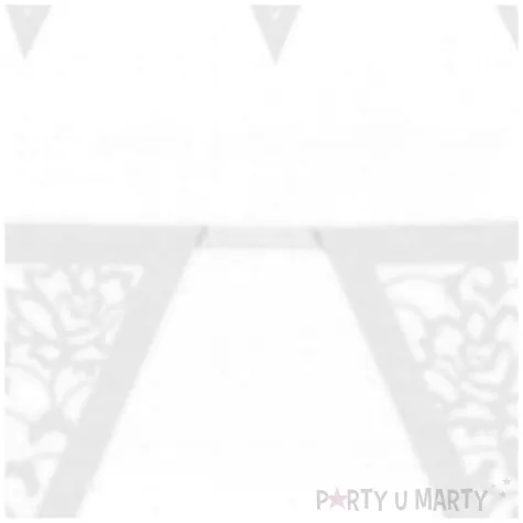 baner flagi ornament bialy partydeco 300 cm