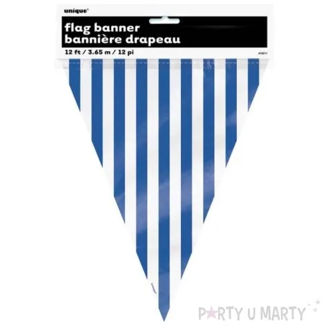 baner flagi paski niebieski unique 365 cm