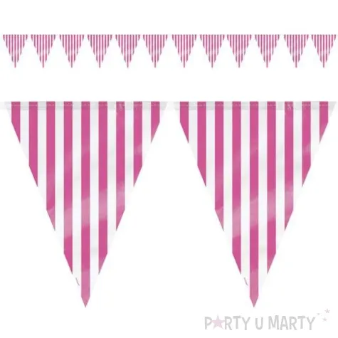 baner flagi paski rozowy unique 365 cm