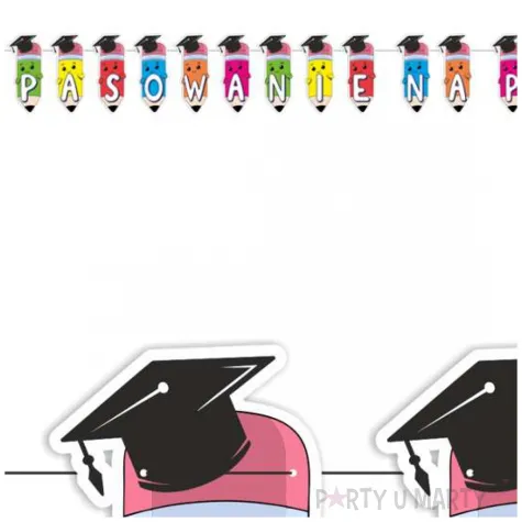 baner flagi pasowanie na przedszkolaka kredki 3 3 m