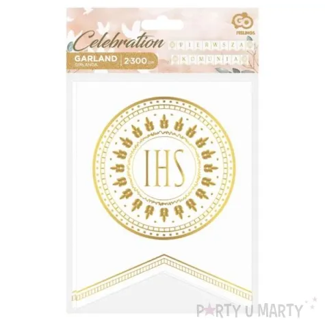 baner flagi pierwsza komunia ihs godan 300 cm