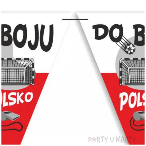 baner flagi pilka nozna do boju polsko bialo czerwoni 3 6 m
