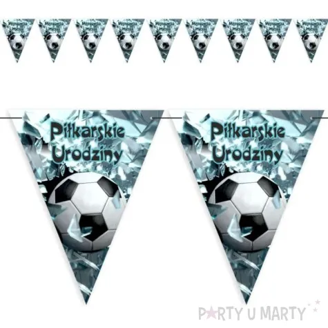 baner flagi pilkarskie urodziny 3 6 m