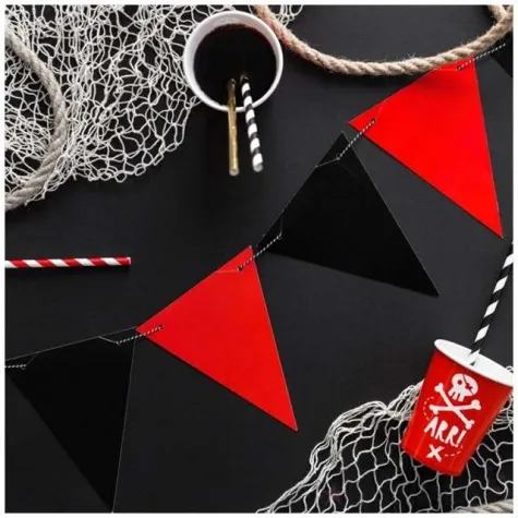 baner flagi piraci flagietki mix partydeco 130 cm