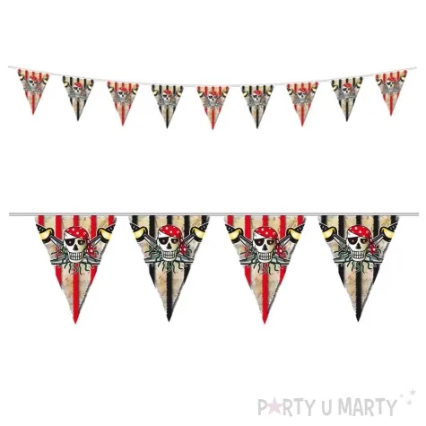 baner flagi piracka czaszka folat 600 cm