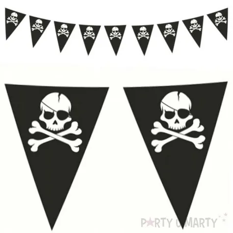 baner flagi piracka czaszka procos 230 cm