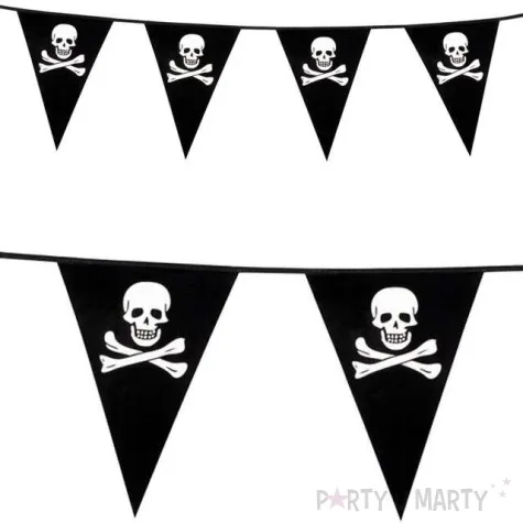 baner flagi pirackie czaszki czarny boland 6 m