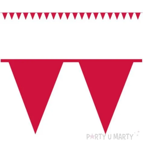 baner flagi premium czerwony amscan 1000 cm