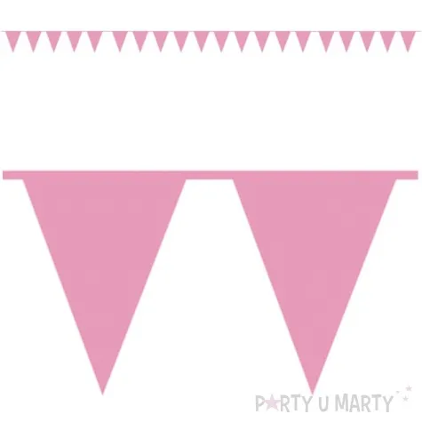 baner flagi premium rozowy amscan 1000 cm