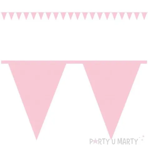 baner flagi premium rozowy jasny amscan 1000 cm