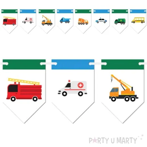 baner flagi samochodziki congee 5 m