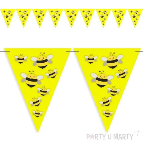baner flagi sloneczne pszczolki zolty diy 3 6 m