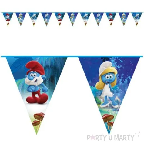 baner flagi smerfy folat 1000 cm