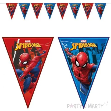 baner flagi spiderman team up procos 230 cm