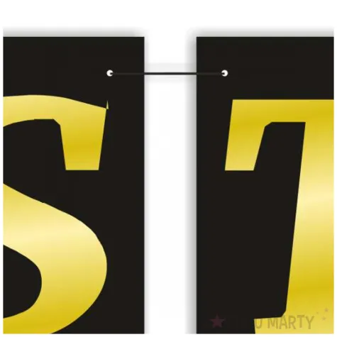 baner flagi studniowka 2025 czarno zloty 2 5 m