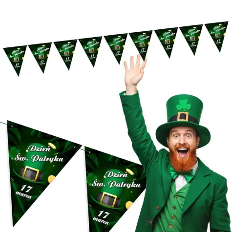 baner flagi sw patryk 17 marca diy 3 6 m