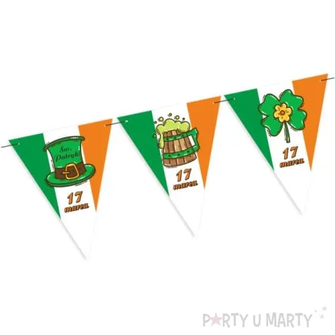 baner flagi sw patryk irlandzkie swieto diy 3 6 m