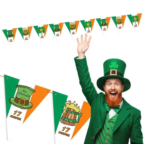 baner flagi sw patryk irlandzkie swieto diy 3 6 m
