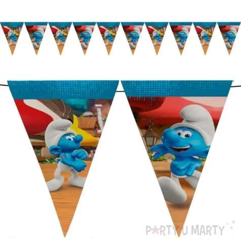 baner flagi the smurfs smerfy party factory 500 cm