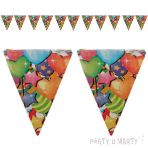 baner flagi urodzinowe balony 3 6 m